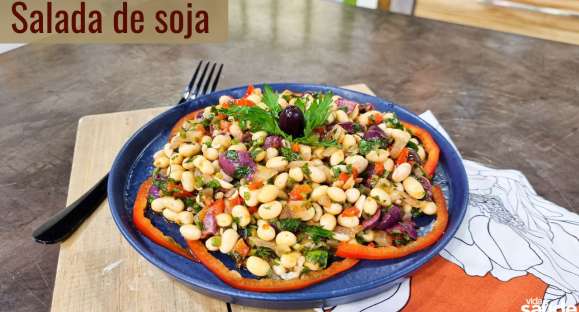 Receita: Salada de soja