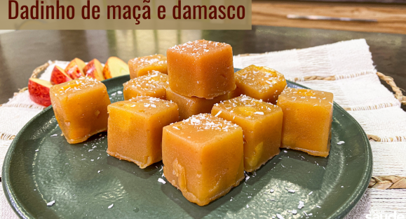 Receita: Dadinho de maçã e damasco