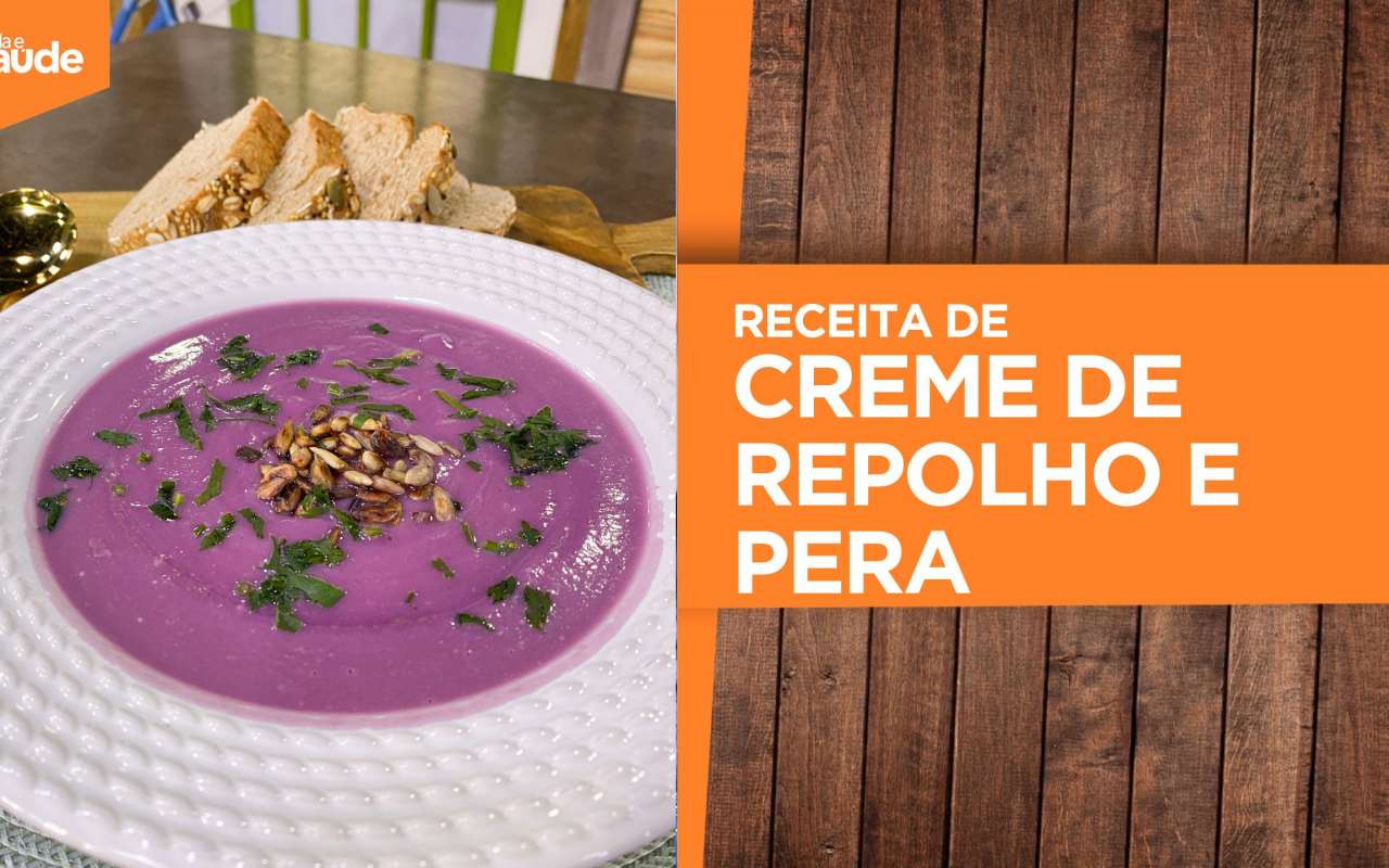 Receita: Creme de repolho e pera