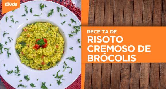 Receita: Risoto cremoso de brócolis