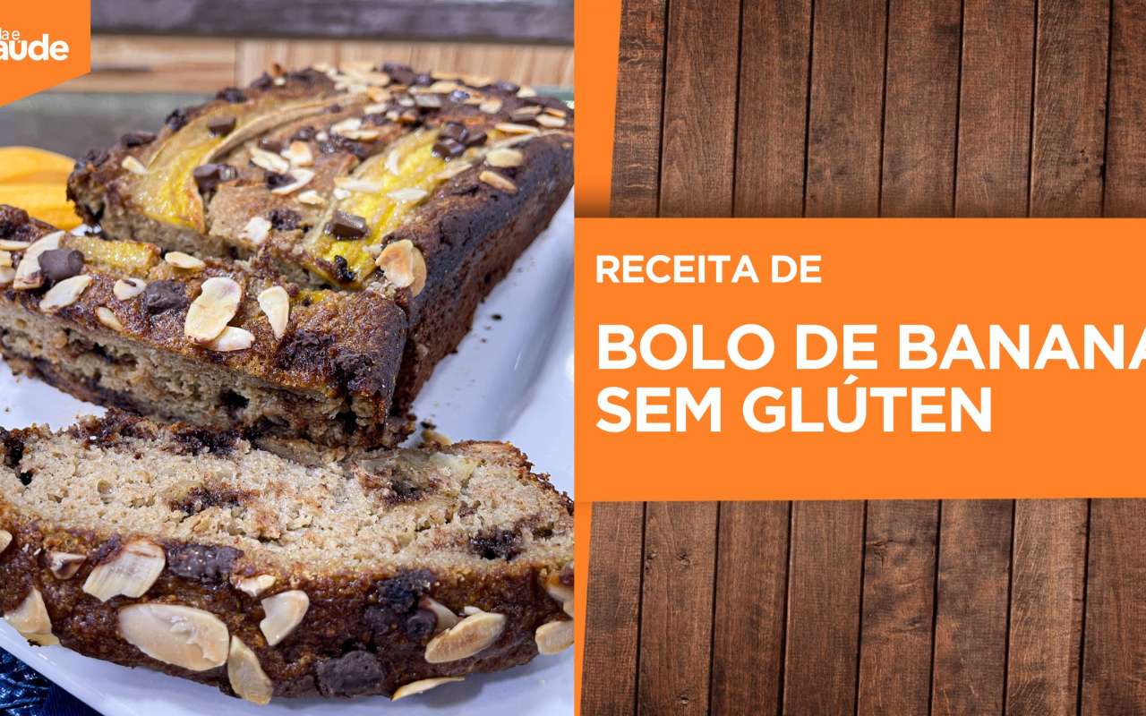 Receita: Bolo de banana sem glúten