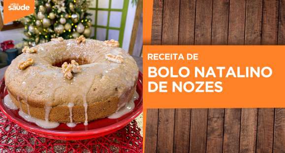 Receita: Bolo natalino de nozes