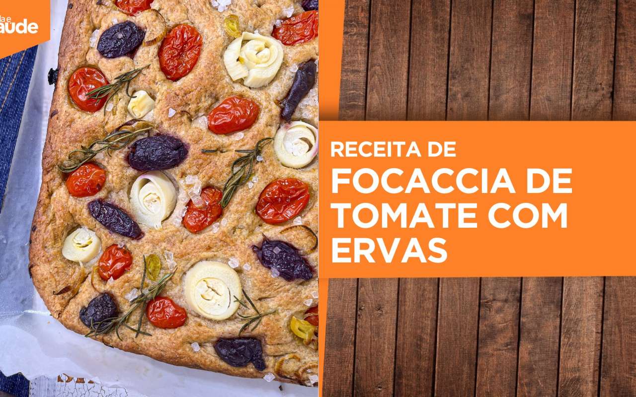 Receita: Focaccia de tomate com ervas