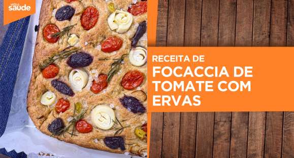 Receita: Focaccia de tomate com ervas