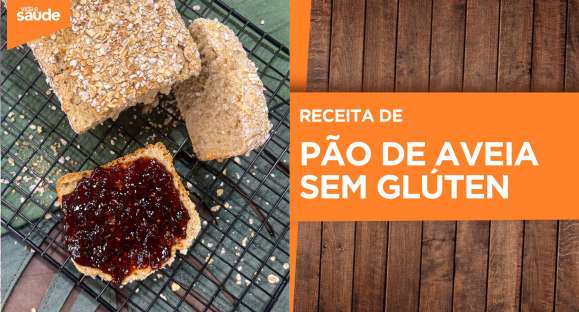 Receita: Pão de aveia sem glúten