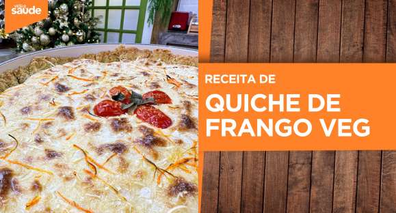 Receita: Quiche de frango veg