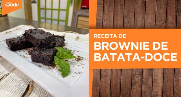 Receita: Brownie de batata-doce