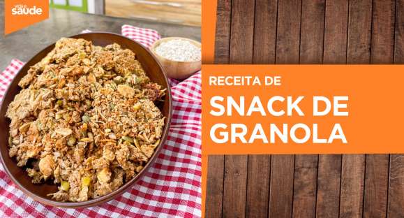 Receita: Snack de granola