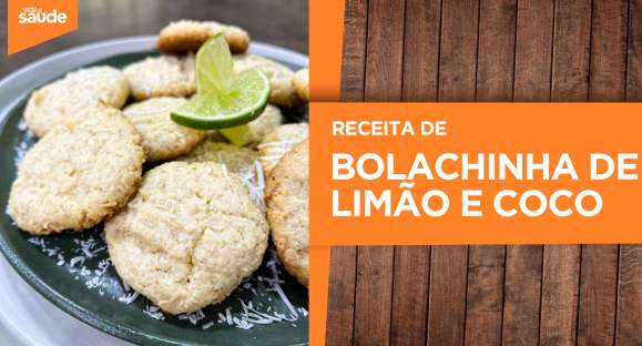 Receita: Bolachinha de limão e coco