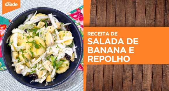 Receita: Salada de banana e repolho