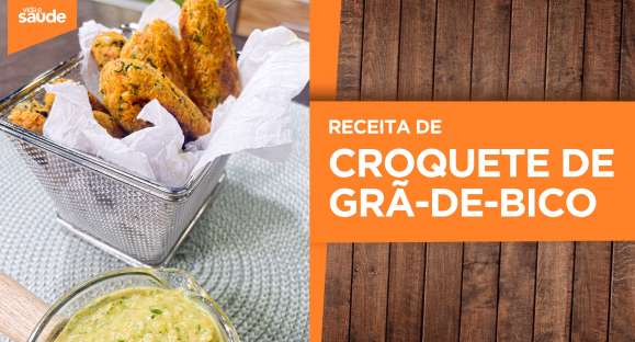 Receita: Croquete de grão-de-bico