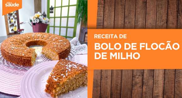 Receita: Bolo de flocão de milho