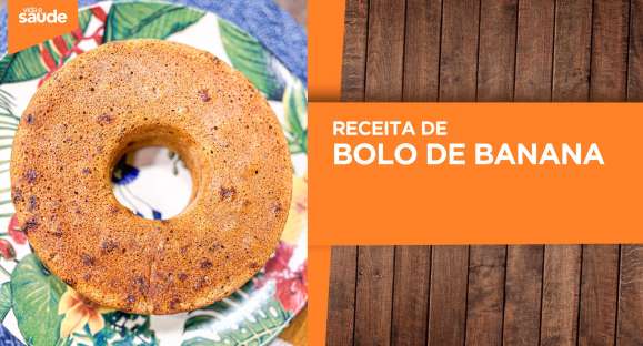 Receita: Bolo de banana