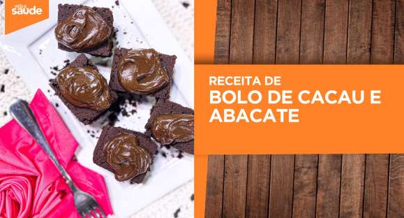 Receita: Bolo de cacau e abacate