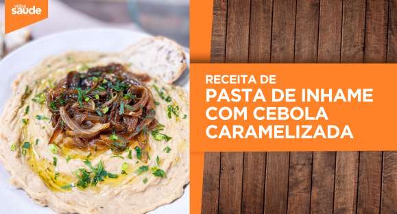 Receita: Pasta de inhame com cebola caramelizada