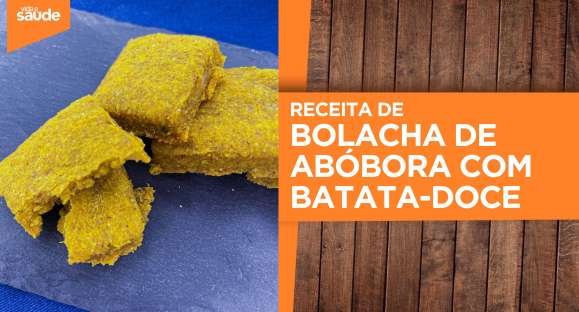 Receita: Bolacha de abóbora com batata-doce