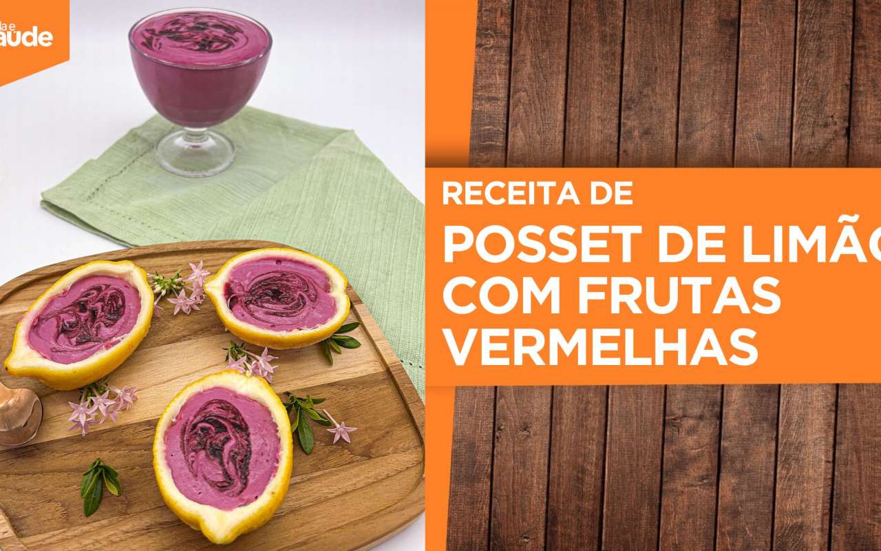 Receita: Pousset de limão com frutas vermelhas