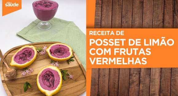 Receita: Pousset de limão com frutas vermelhas