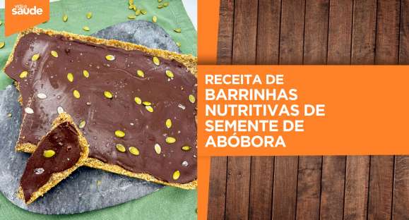 Receita: Barrinhas nutritivas de semente de abóbora