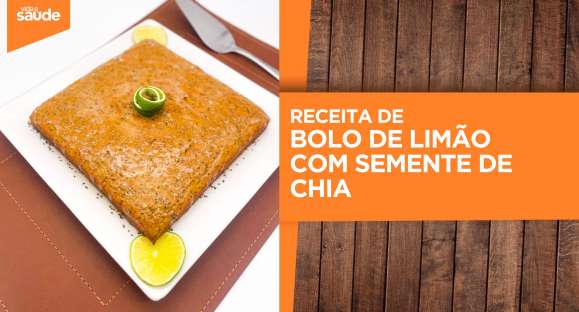 Receita: Bolo de limão com semente de chia