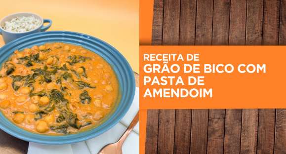 Receita: Grão de bico com pasta de amendoim