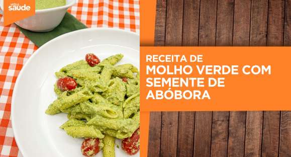Receita: Molho verde com semente de abóbora