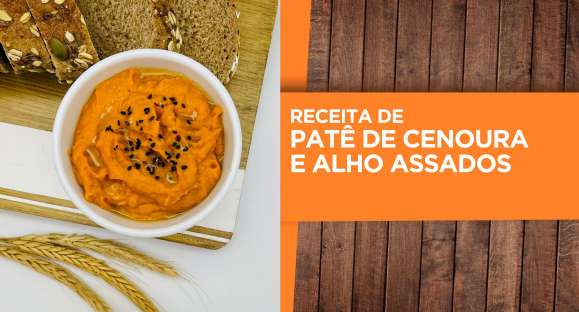 Receita: Patê de cenoura e alho cenoura assados