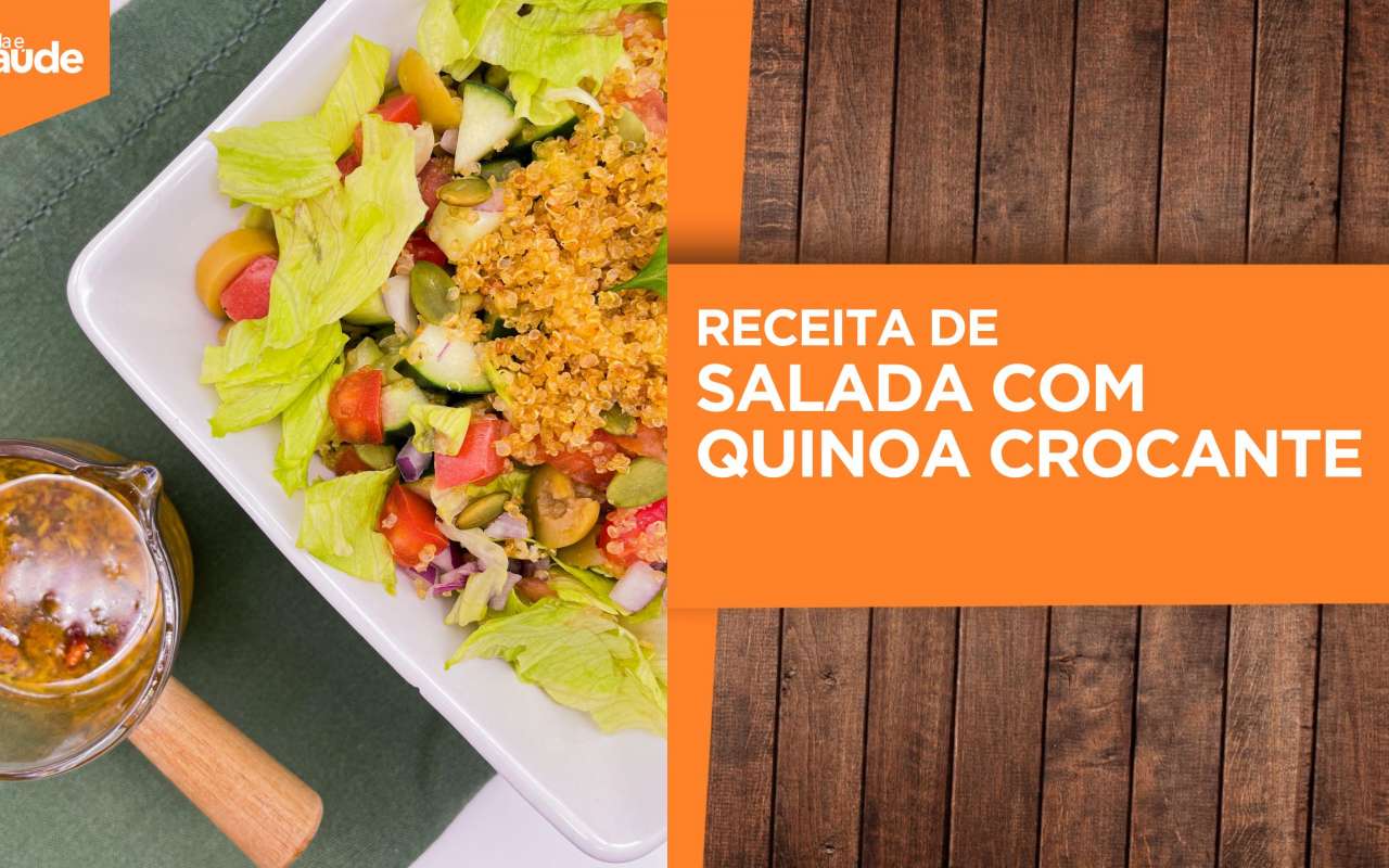 Receita: Salada com quinoa crocante