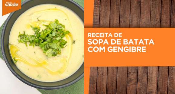 Receita: Sopa de batata com gengibre
