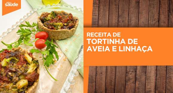 Receita: Tortinha de aveia e linhaça