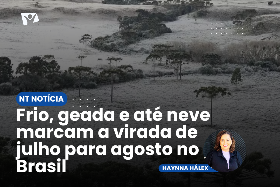 Frio, geada e até neve marcam a virada de julho para agosto no Brasil