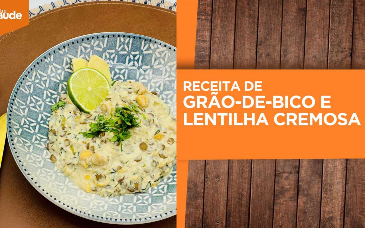 Receita: Grão-de-bico e lentilha cremosa