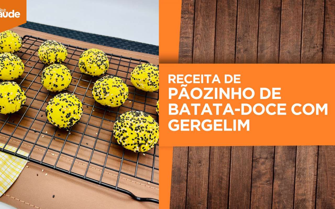 Receita: Pãozinho de batata-doce com gergelim