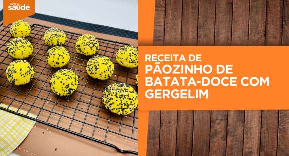 Receita: Pãozinho de batata-doce com gergelim