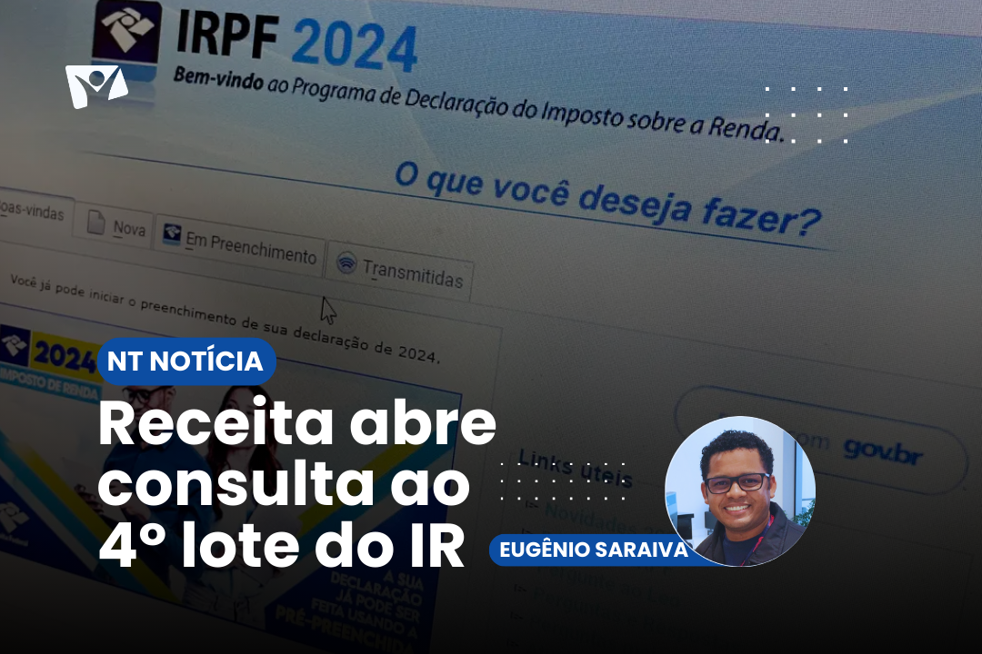 Receita abre consulta ao 4º lote do IR