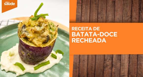 Receita: Batata-doce recheada