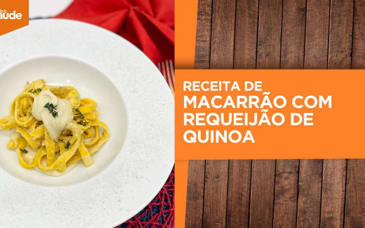 Receita: Macarrão com requeijão de quinoa