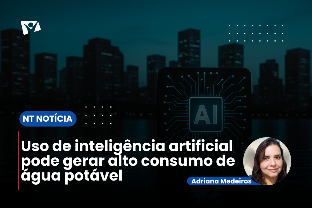 Uso de inteligência artificial pode gerar alto consumo de água potável