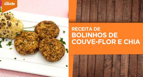 Receita: Bolinhos de couve-flor e chia