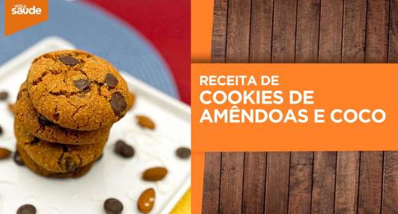 Receita: Cookies de amêndoas e coco