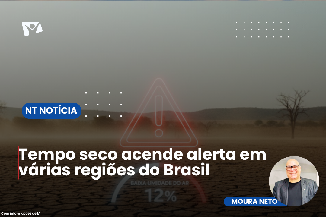 Tempo seco acende alerta em várias regiões do Brasil