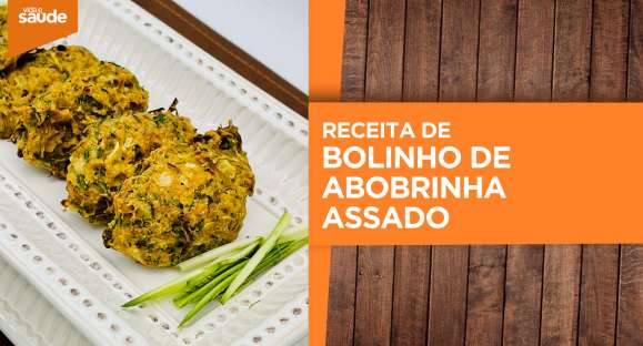 Receita: Bolinho de abobrinha assado