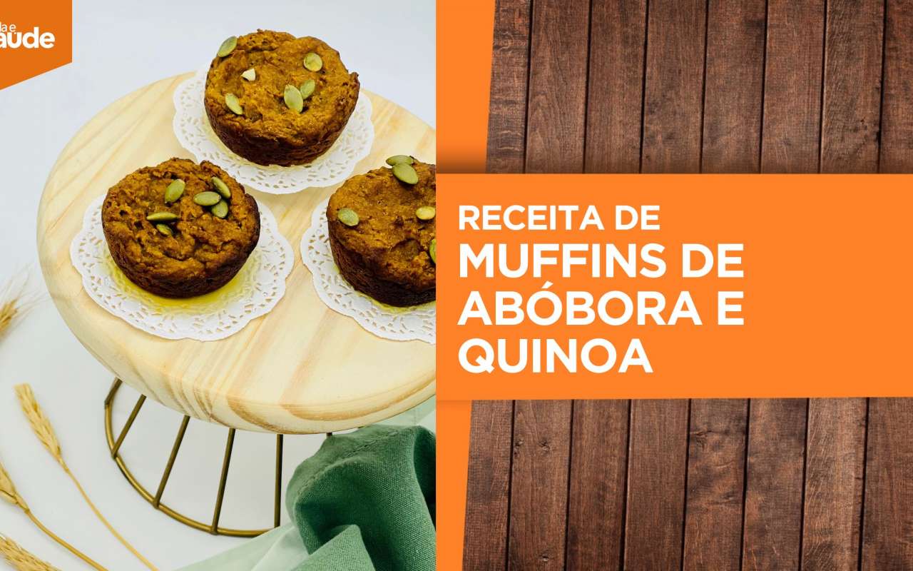 Receita: Muffins de abóbora e quinoa
