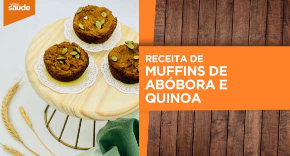 Receita: Muffins de abóbora e quinoa