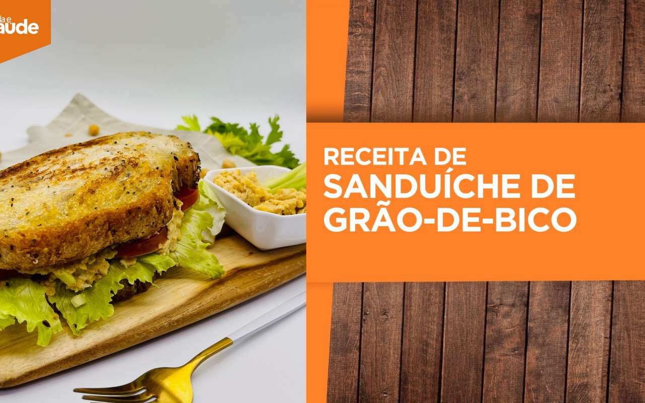 Receita: Sanduíche de grão-de-bico