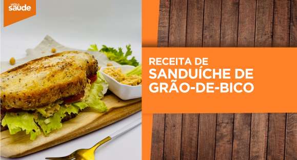 Receita: Sanduíche de grão-de-bico