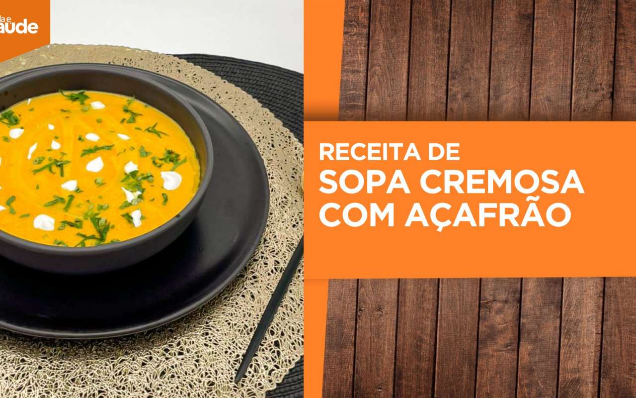Receita: Sopa cremosa com açafrão