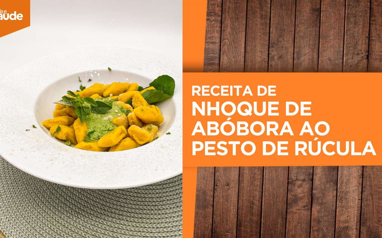 Receita: Nhoque de abóbora ao pesto de rúcula