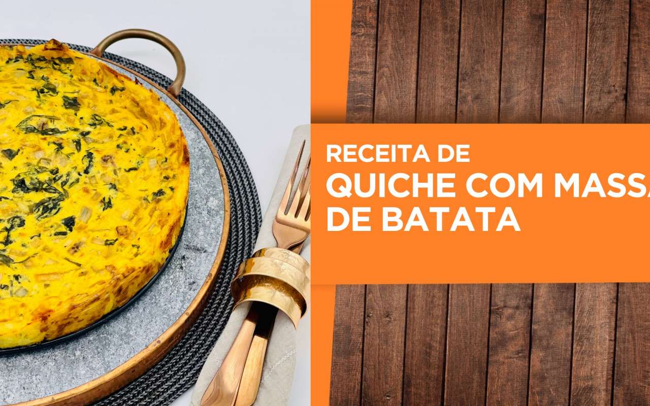 Receita: Quiche com massa de batata