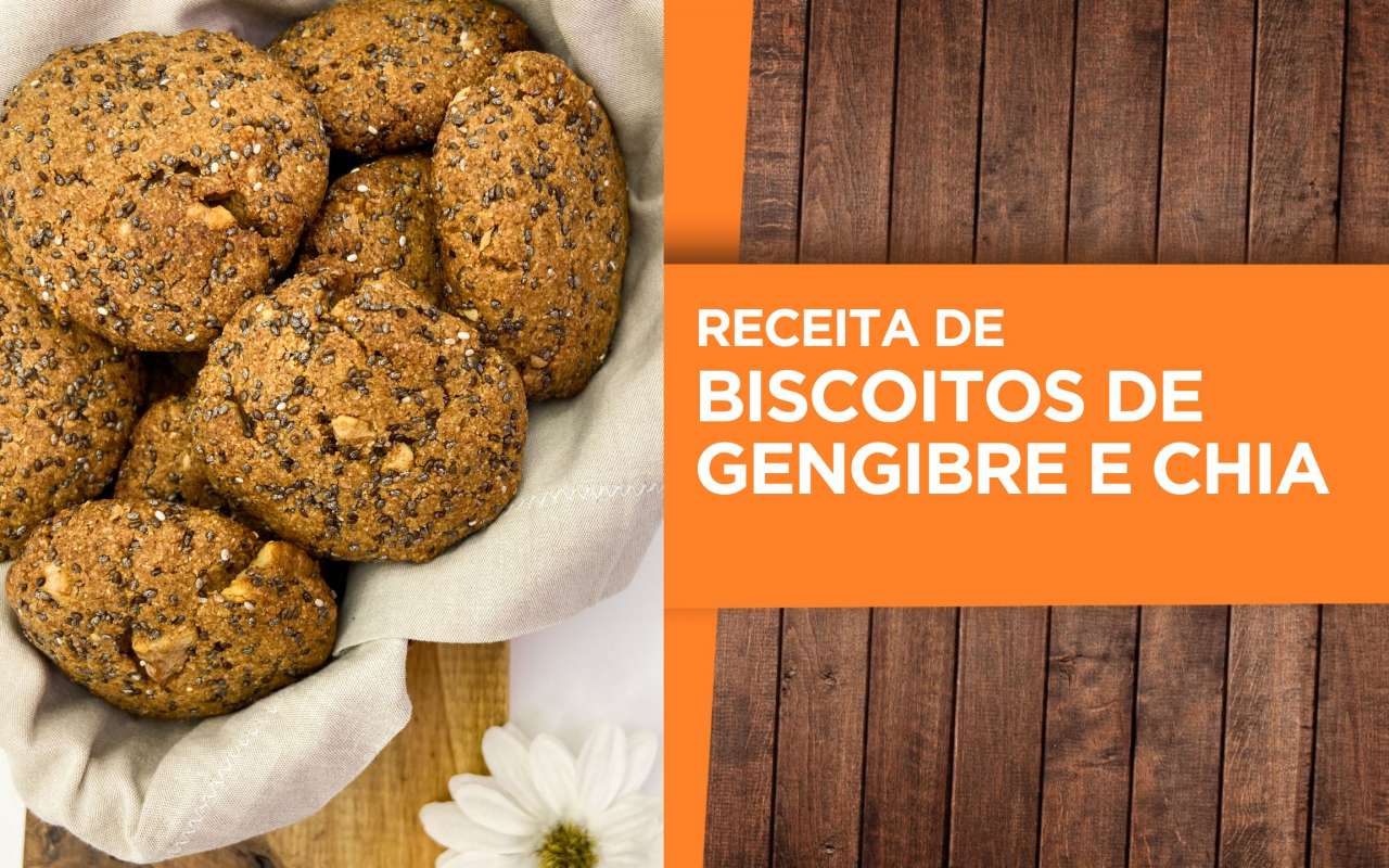 Receita: Biscoitos de gengibre e chia